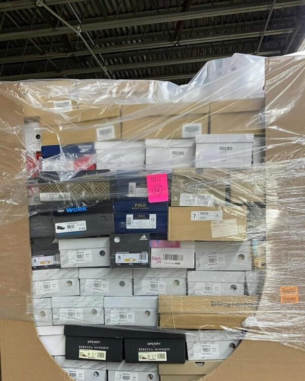Pallets of shoes for sale